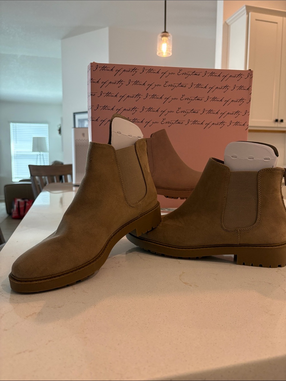 Women’s Kensie Taupe Chelsea Ankle Boots